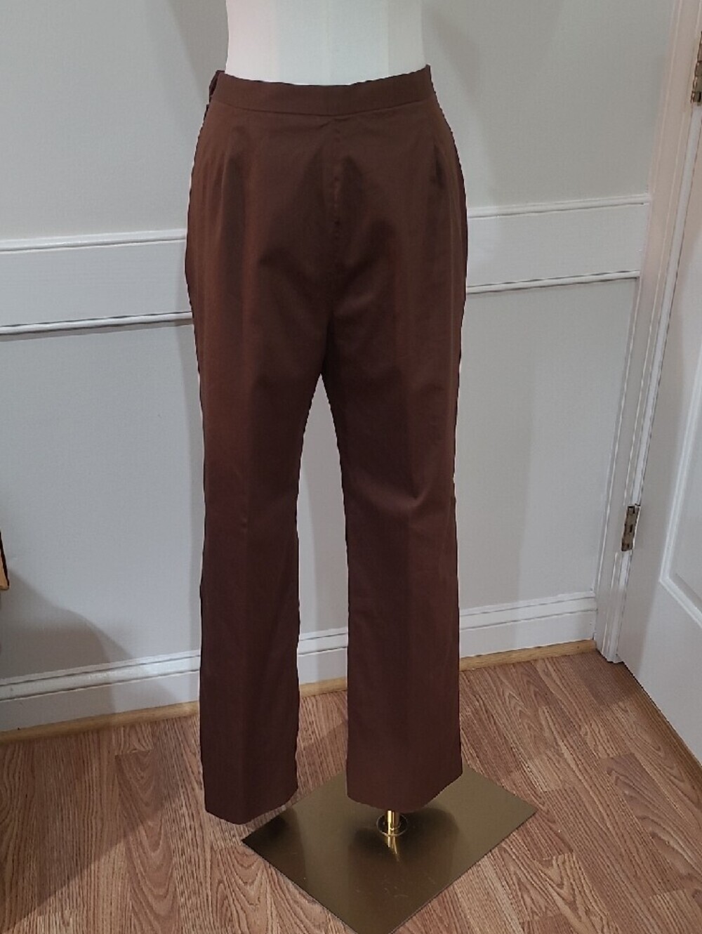 Collections for Le Suit Vintage Geometric Print Blazer and Brown Pants - Size 6 - Picture 9 of 13